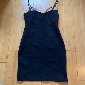 zara black dress